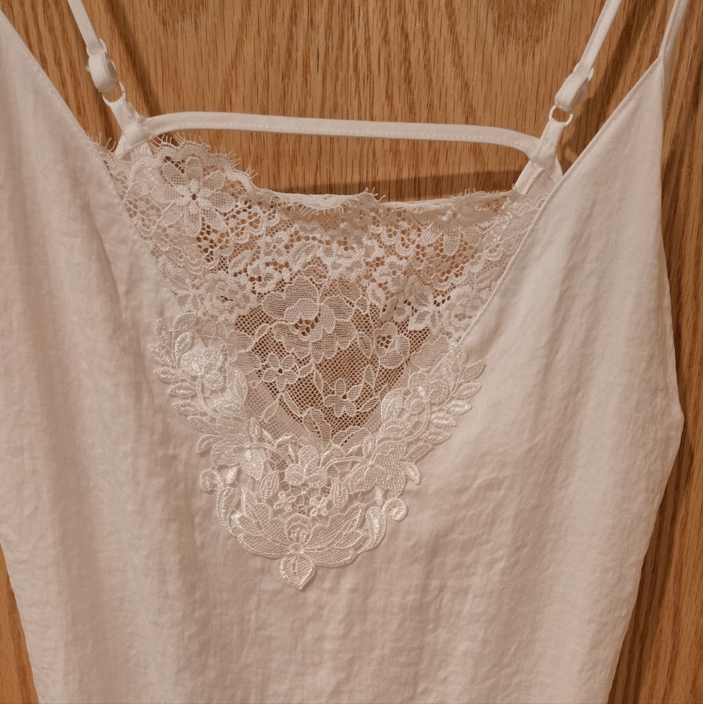 Linea Donatella Women's Off White Camisole Nightgown Size Med - Picture 12 of 15